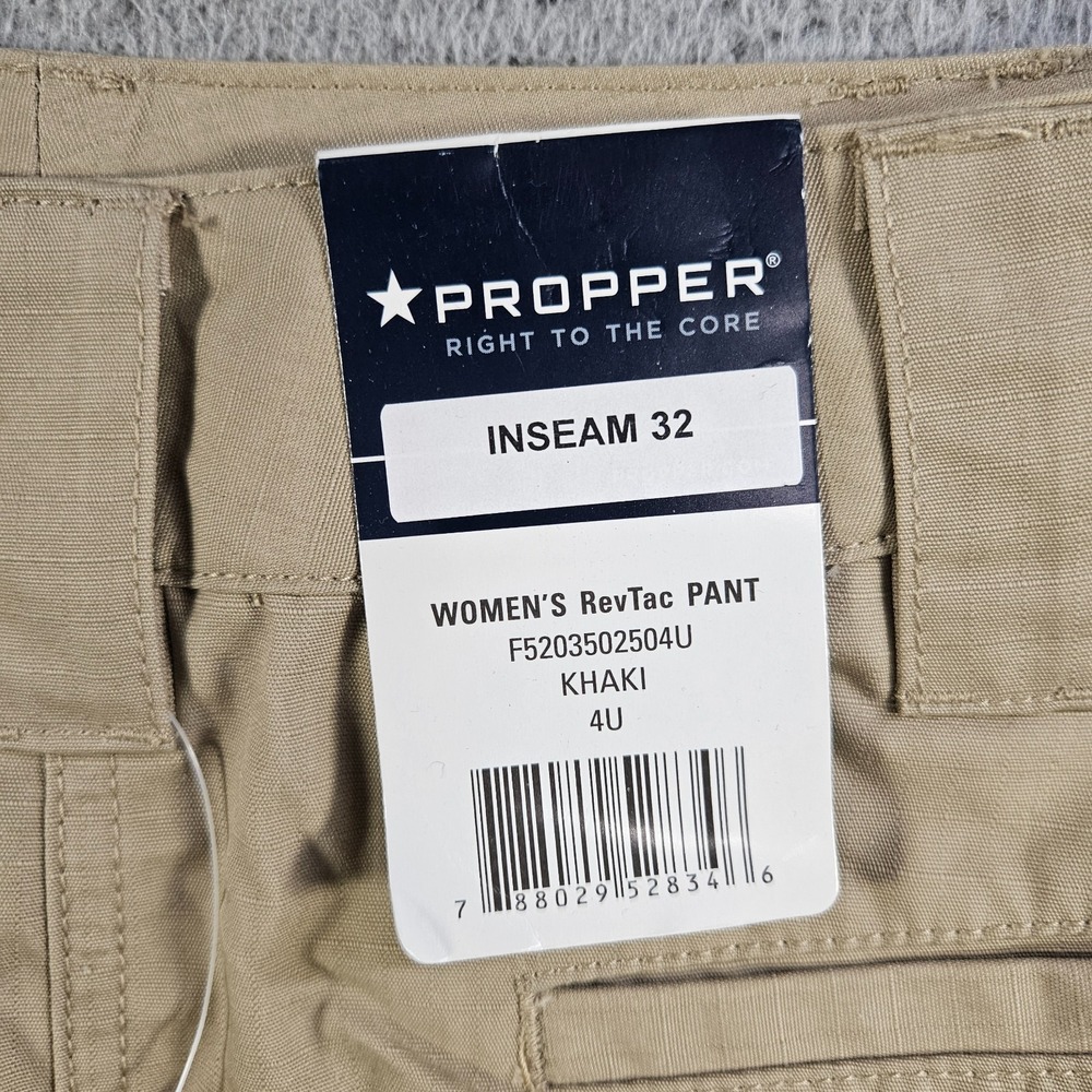 New Propper RevTac Pants Women Khaki Size 4 Inseam 32